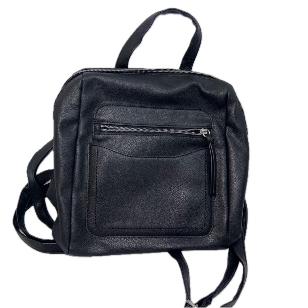Purse Backpack Small Leather Faux Bag Zipper Storage Adjustable Strap Top Handle